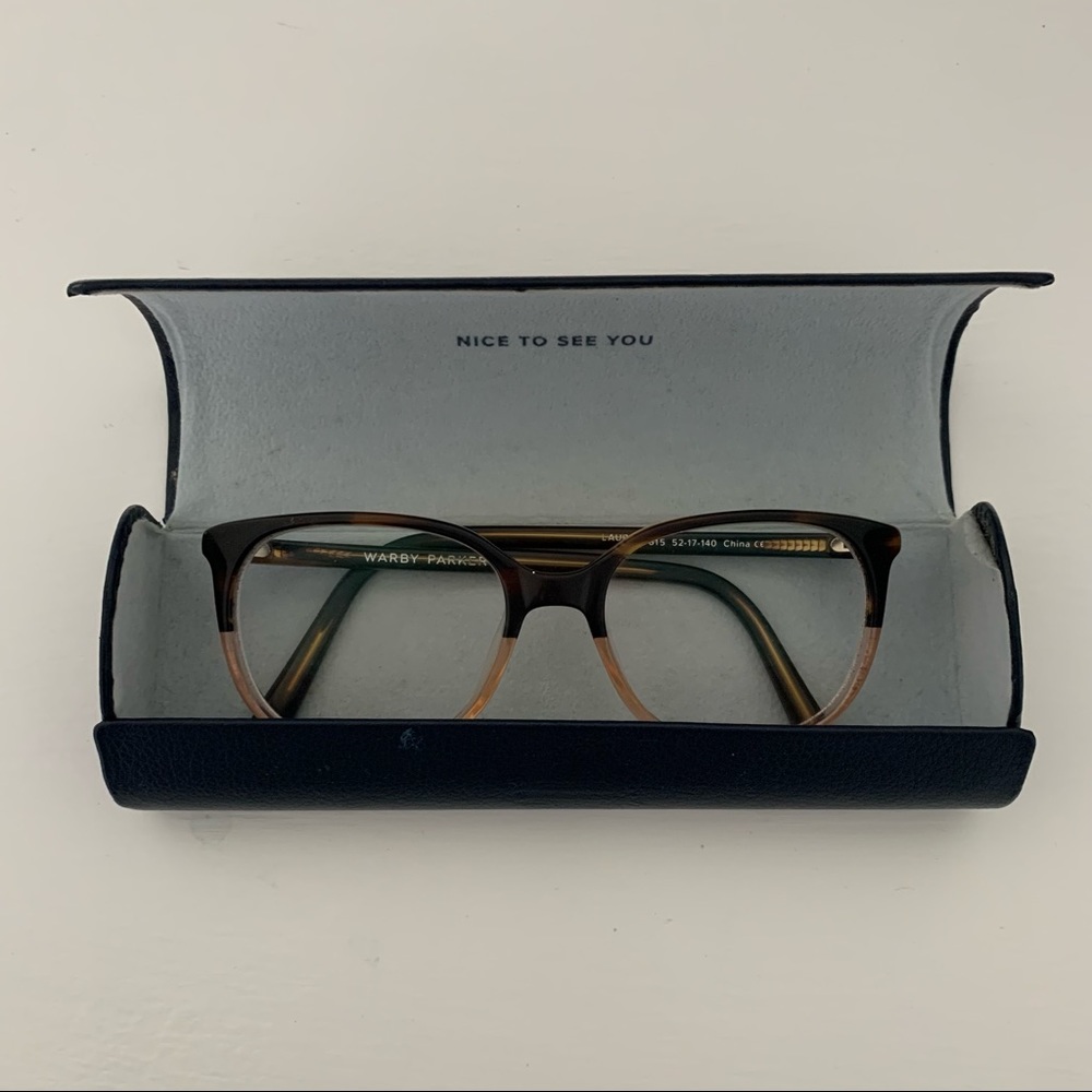 Warby Parker Laurel Glasses and Case